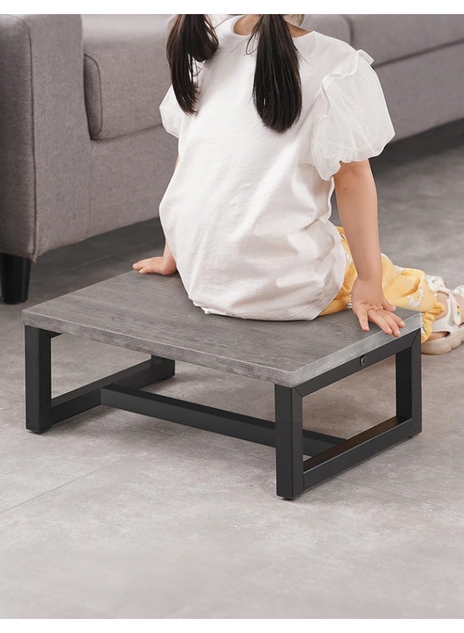 كراسي خطوات للكبار والأطفال، كرسي خطوة واحد، متين، كرسي خطوة بجانب السرير للمطبخ/الحمام/بجانب السرير (رمادي) - Image 4